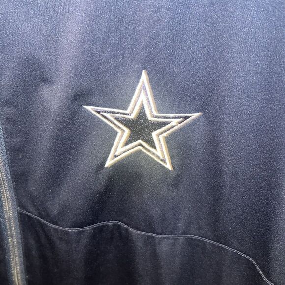 Dallas Cowboys zip up jacket blue gray - Picture 3 of 13